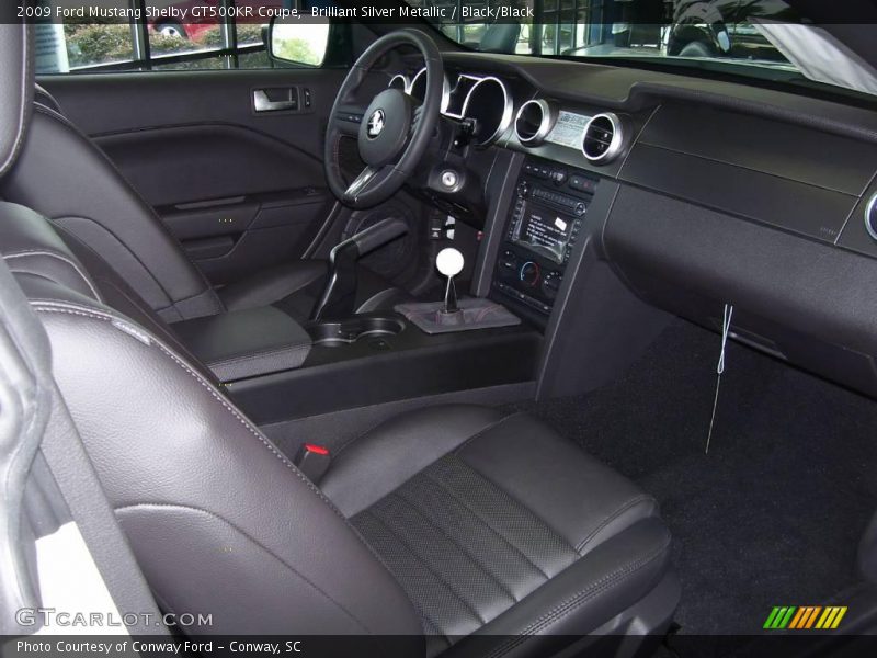 Brilliant Silver Metallic / Black/Black 2009 Ford Mustang Shelby GT500KR Coupe