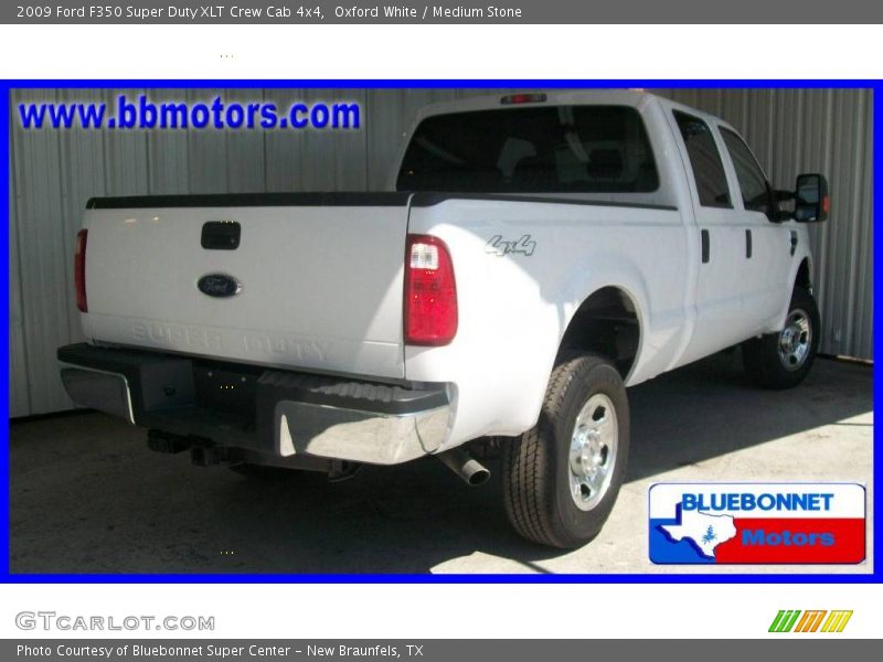Oxford White / Medium Stone 2009 Ford F350 Super Duty XLT Crew Cab 4x4