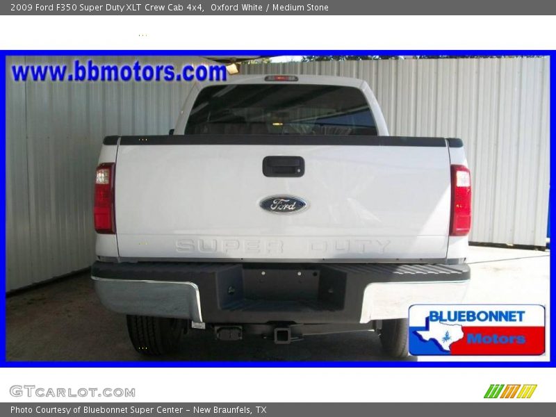 Oxford White / Medium Stone 2009 Ford F350 Super Duty XLT Crew Cab 4x4