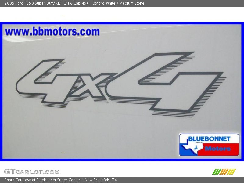 Oxford White / Medium Stone 2009 Ford F350 Super Duty XLT Crew Cab 4x4