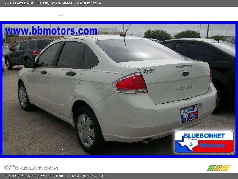White Suede / Medium Stone 2010 Ford Focus S Sedan