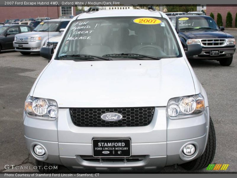 Oxford White / Medium/Dark Flint 2007 Ford Escape Hybrid 4WD