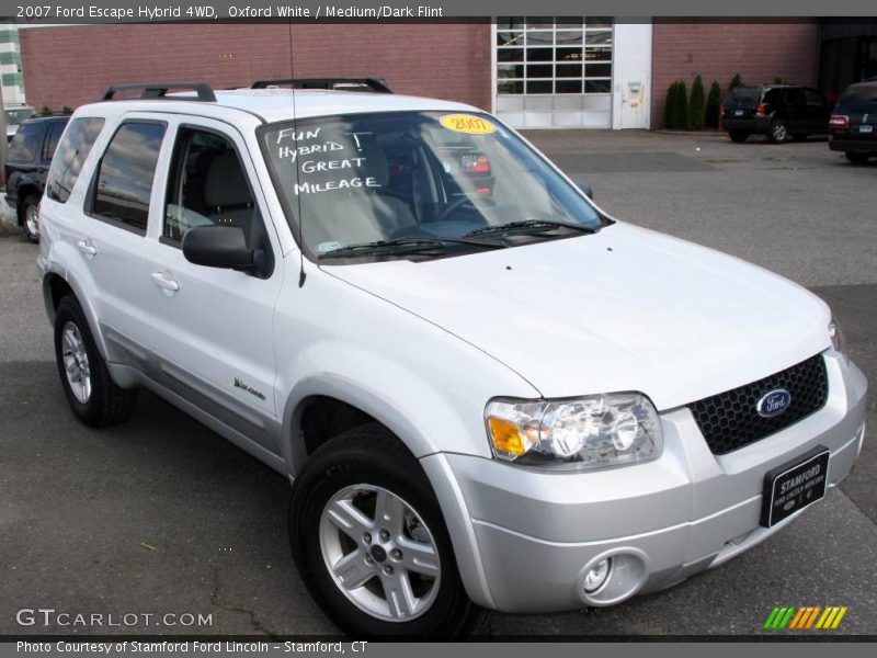 Oxford White / Medium/Dark Flint 2007 Ford Escape Hybrid 4WD