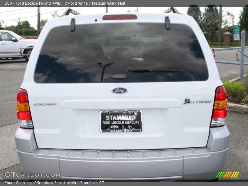 Oxford White / Medium/Dark Flint 2007 Ford Escape Hybrid 4WD