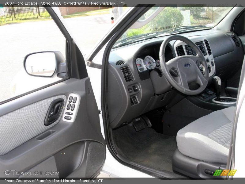 Oxford White / Medium/Dark Flint 2007 Ford Escape Hybrid 4WD