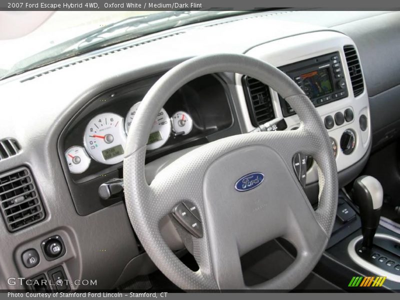 Oxford White / Medium/Dark Flint 2007 Ford Escape Hybrid 4WD