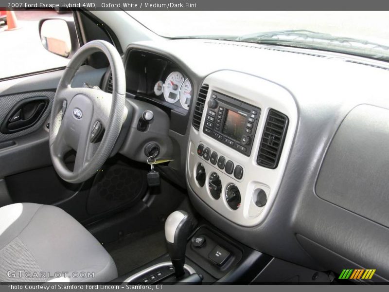 Oxford White / Medium/Dark Flint 2007 Ford Escape Hybrid 4WD