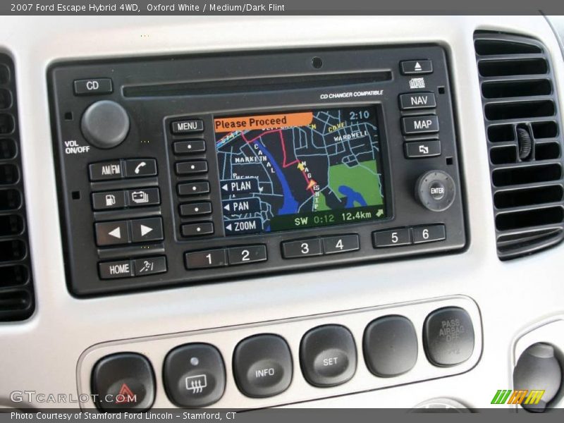 Oxford White / Medium/Dark Flint 2007 Ford Escape Hybrid 4WD