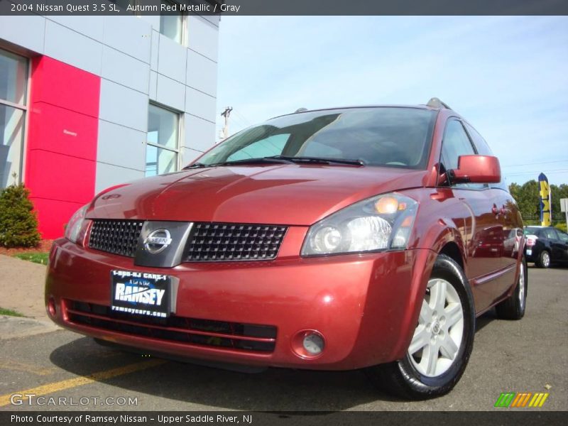 Autumn Red Metallic / Gray 2004 Nissan Quest 3.5 SL
