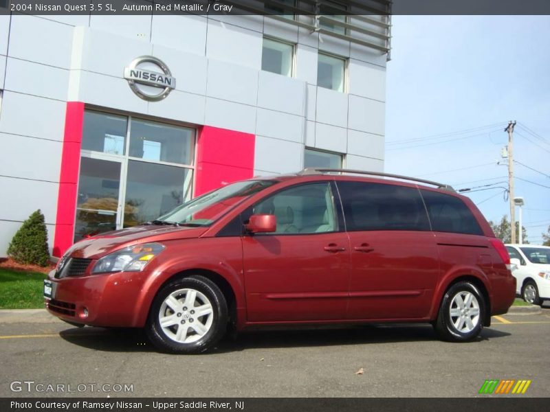 Autumn Red Metallic / Gray 2004 Nissan Quest 3.5 SL