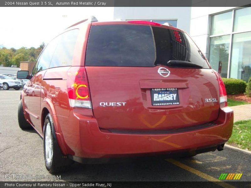 Autumn Red Metallic / Gray 2004 Nissan Quest 3.5 SL