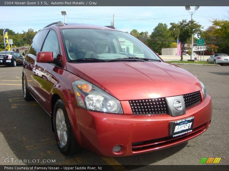 Autumn Red Metallic / Gray 2004 Nissan Quest 3.5 SL