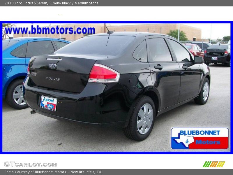 Ebony Black / Medium Stone 2010 Ford Focus S Sedan