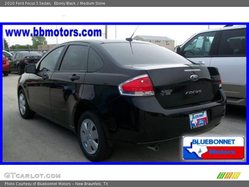 Ebony Black / Medium Stone 2010 Ford Focus S Sedan