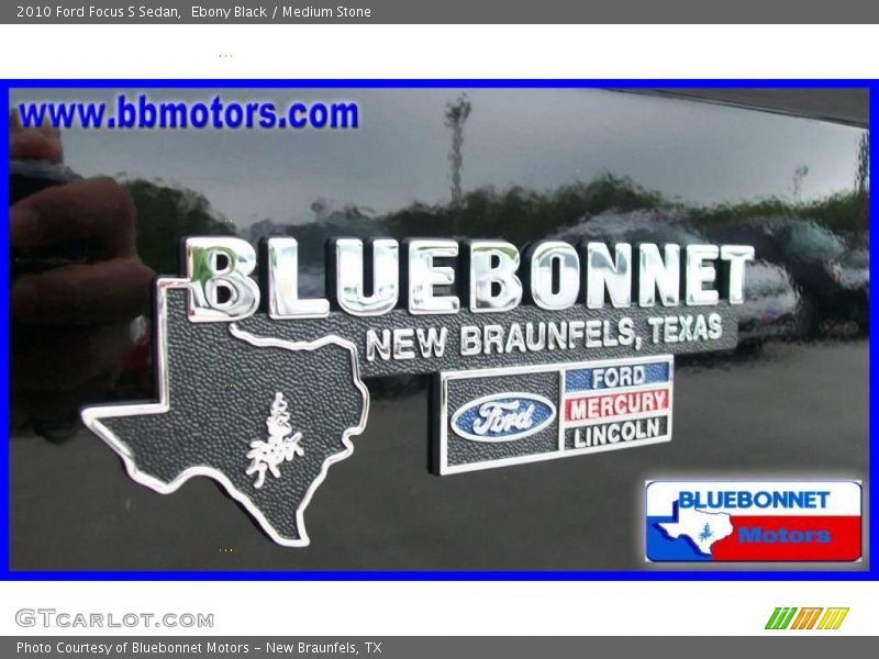 Ebony Black / Medium Stone 2010 Ford Focus S Sedan