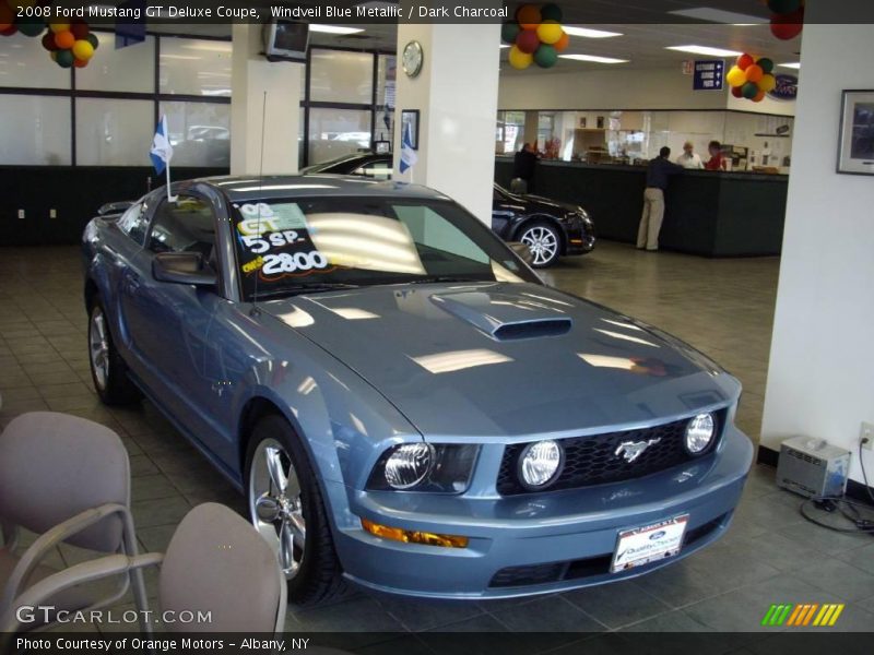 Windveil Blue Metallic / Dark Charcoal 2008 Ford Mustang GT Deluxe Coupe