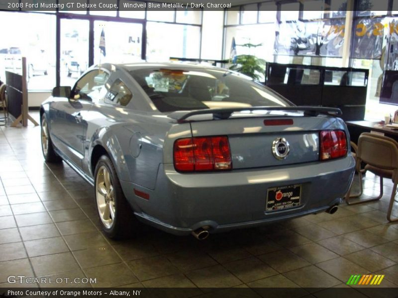 Windveil Blue Metallic / Dark Charcoal 2008 Ford Mustang GT Deluxe Coupe
