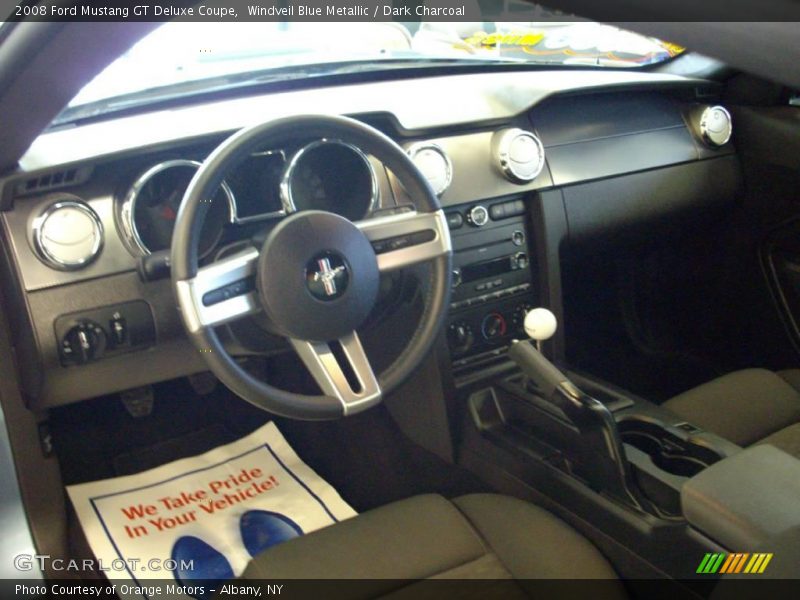 Windveil Blue Metallic / Dark Charcoal 2008 Ford Mustang GT Deluxe Coupe