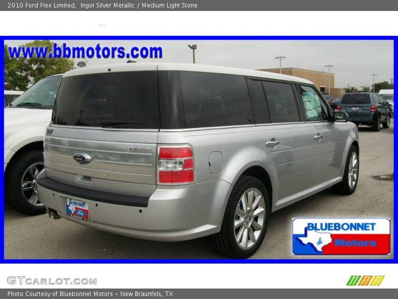Ingot Silver Metallic / Medium Light Stone 2010 Ford Flex Limited