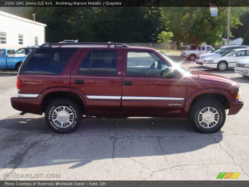 Monterey Maroon Metallic / Graphite 2000 GMC Jimmy SLE 4x4