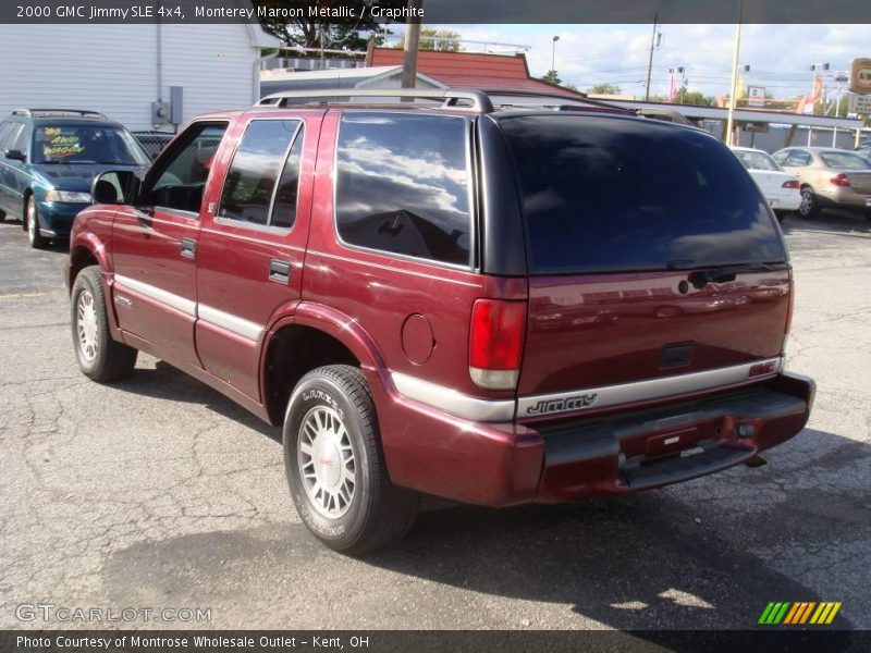 Monterey Maroon Metallic / Graphite 2000 GMC Jimmy SLE 4x4