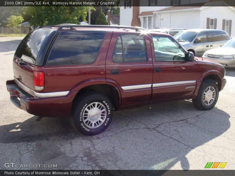 Monterey Maroon Metallic / Graphite 2000 GMC Jimmy SLE 4x4