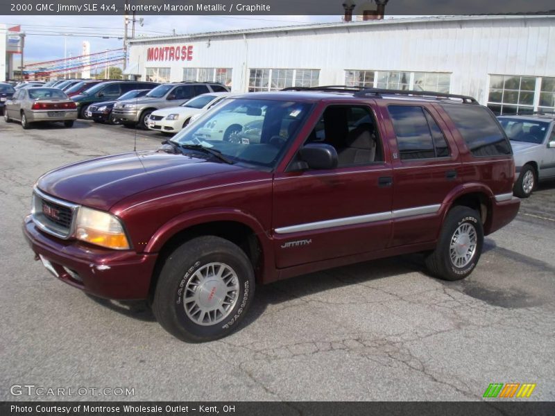 Monterey Maroon Metallic / Graphite 2000 GMC Jimmy SLE 4x4