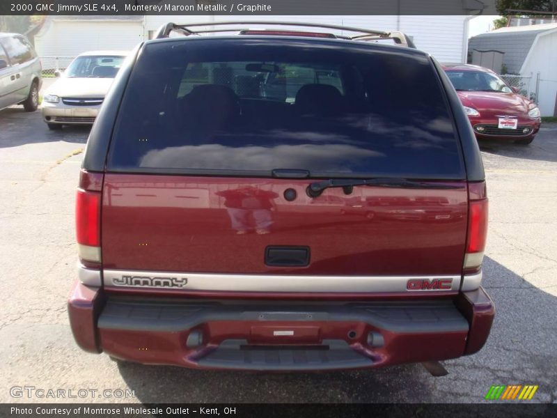 Monterey Maroon Metallic / Graphite 2000 GMC Jimmy SLE 4x4