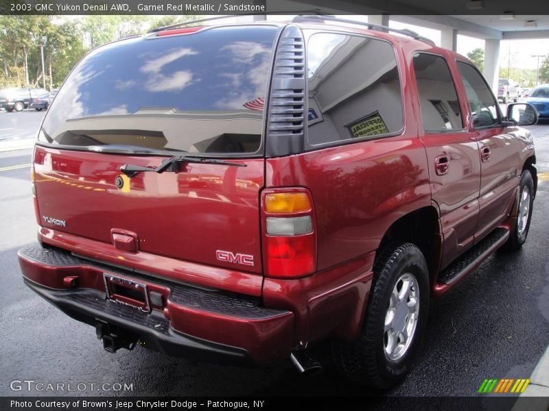 Garnet Red Metallic / Sandstone 2003 GMC Yukon Denali AWD