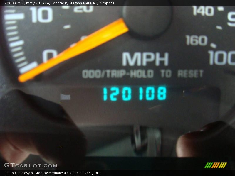 Monterey Maroon Metallic / Graphite 2000 GMC Jimmy SLE 4x4