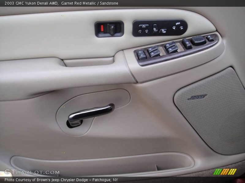 Garnet Red Metallic / Sandstone 2003 GMC Yukon Denali AWD