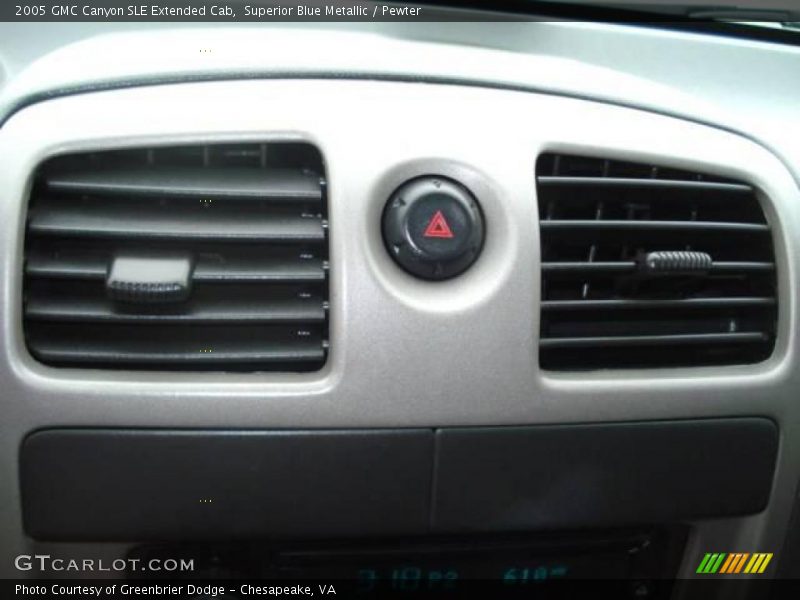 Superior Blue Metallic / Pewter 2005 GMC Canyon SLE Extended Cab
