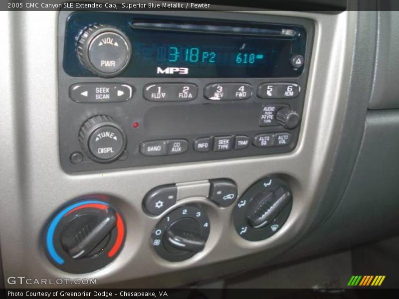 Superior Blue Metallic / Pewter 2005 GMC Canyon SLE Extended Cab