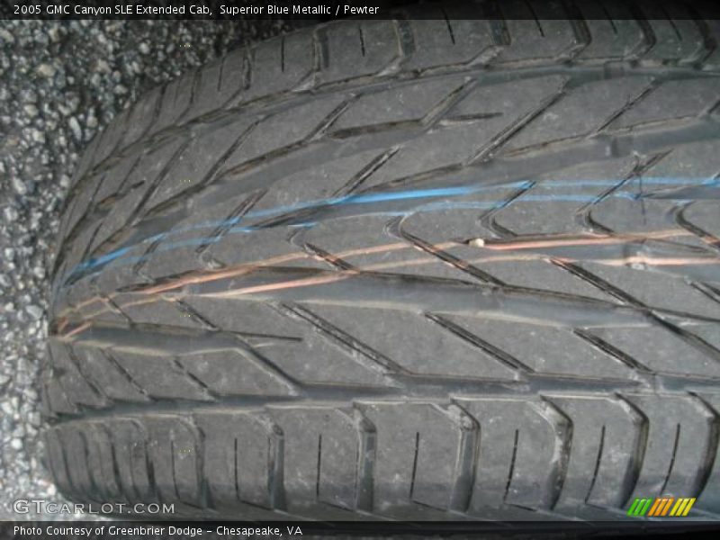 Superior Blue Metallic / Pewter 2005 GMC Canyon SLE Extended Cab
