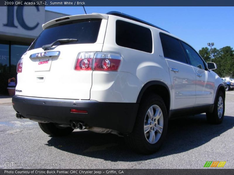 Summit White / Brick 2009 GMC Acadia SLT-2