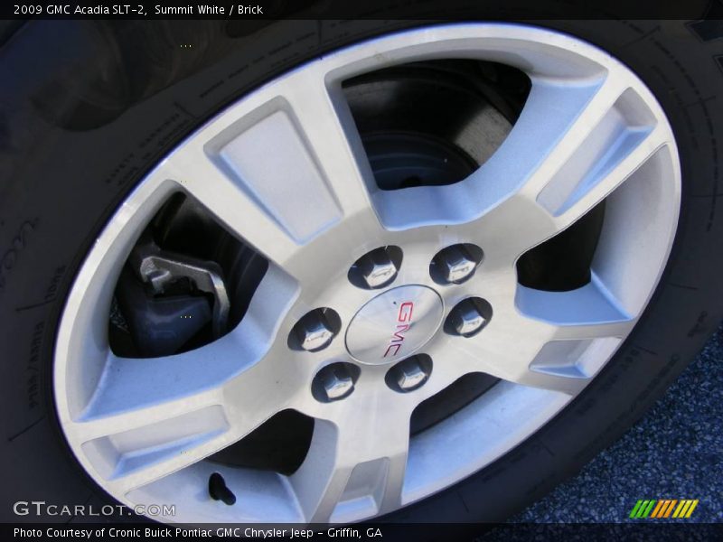 Summit White / Brick 2009 GMC Acadia SLT-2