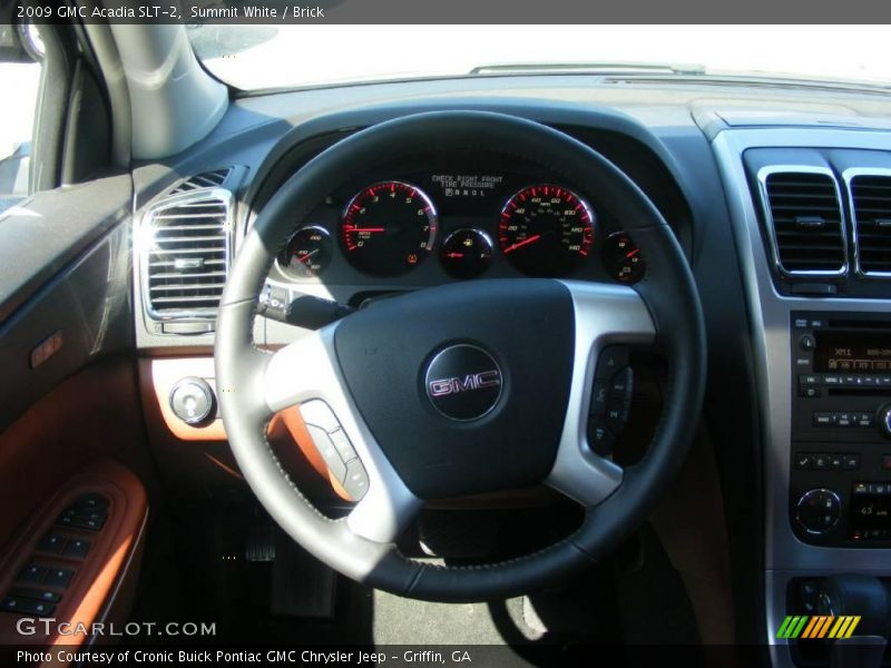 Summit White / Brick 2009 GMC Acadia SLT-2