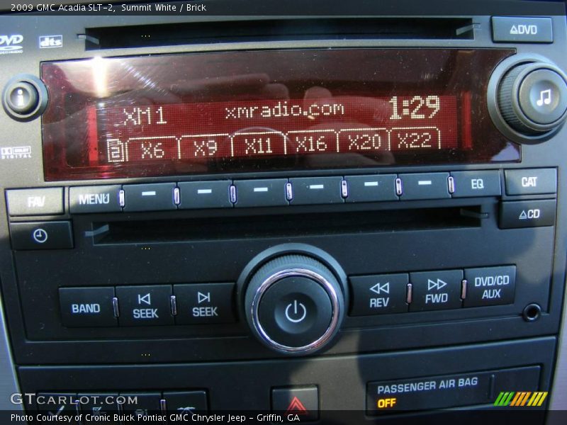 Summit White / Brick 2009 GMC Acadia SLT-2