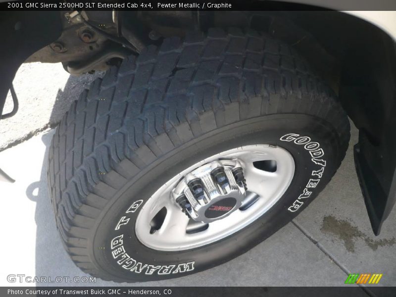 Pewter Metallic / Graphite 2001 GMC Sierra 2500HD SLT Extended Cab 4x4