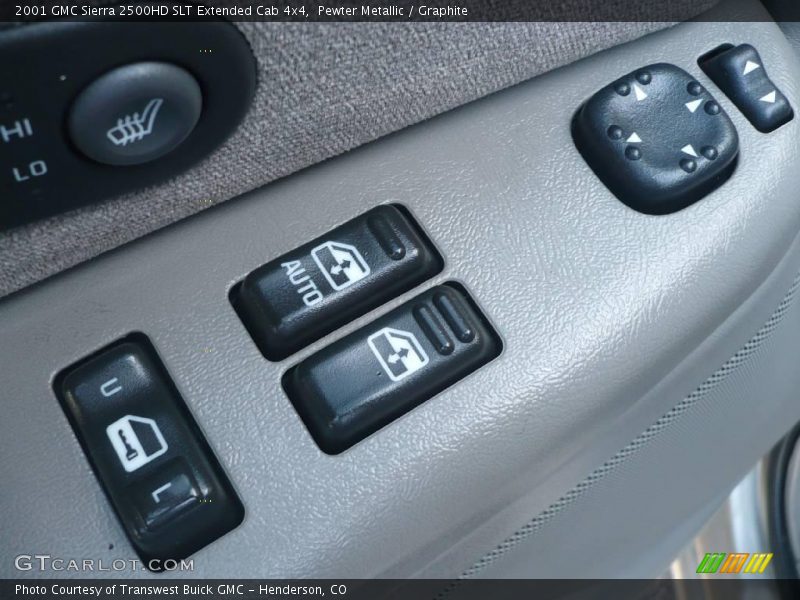 Pewter Metallic / Graphite 2001 GMC Sierra 2500HD SLT Extended Cab 4x4