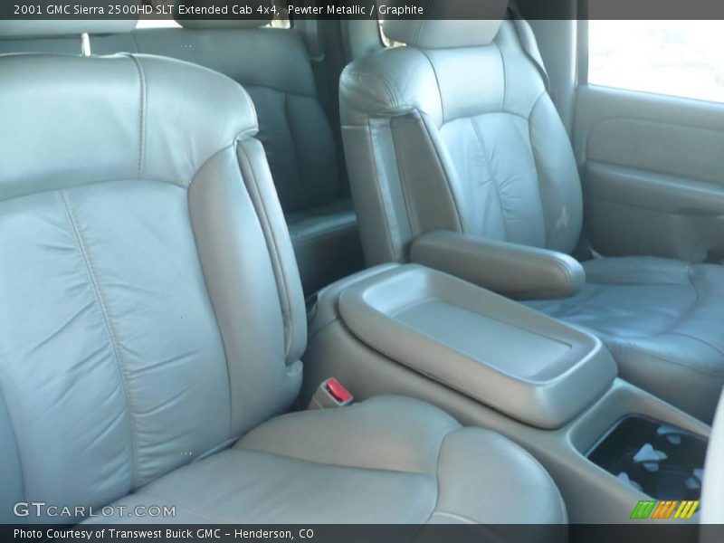 Pewter Metallic / Graphite 2001 GMC Sierra 2500HD SLT Extended Cab 4x4