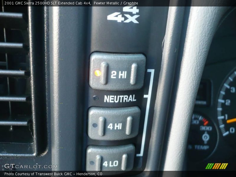 Pewter Metallic / Graphite 2001 GMC Sierra 2500HD SLT Extended Cab 4x4