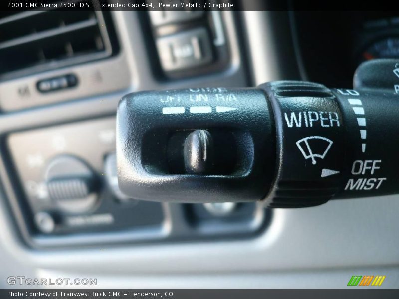 Pewter Metallic / Graphite 2001 GMC Sierra 2500HD SLT Extended Cab 4x4