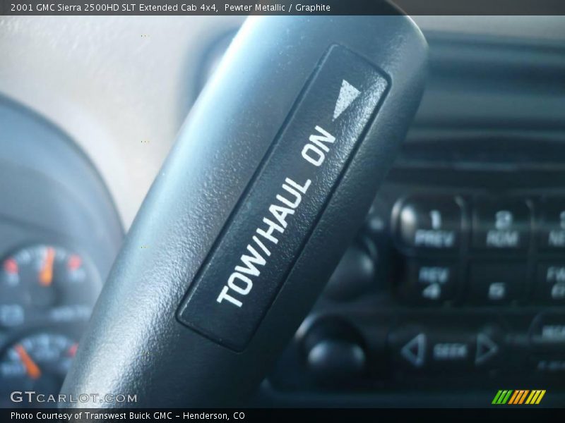 Pewter Metallic / Graphite 2001 GMC Sierra 2500HD SLT Extended Cab 4x4