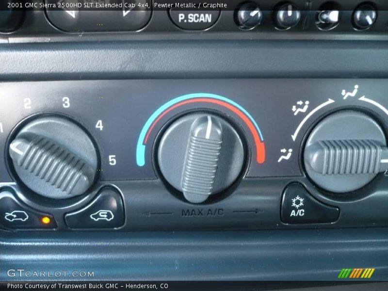 Pewter Metallic / Graphite 2001 GMC Sierra 2500HD SLT Extended Cab 4x4