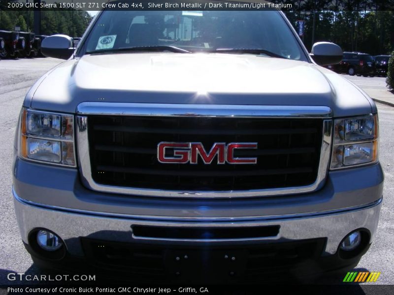 Silver Birch Metallic / Dark Titanium/Light Titanium 2009 GMC Sierra 1500 SLT Z71 Crew Cab 4x4