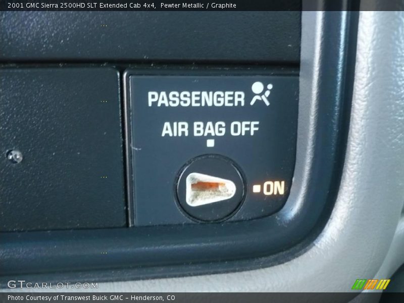 Pewter Metallic / Graphite 2001 GMC Sierra 2500HD SLT Extended Cab 4x4