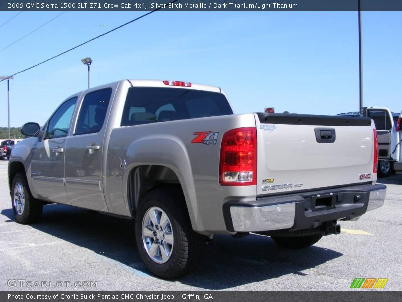 Silver Birch Metallic / Dark Titanium/Light Titanium 2009 GMC Sierra 1500 SLT Z71 Crew Cab 4x4