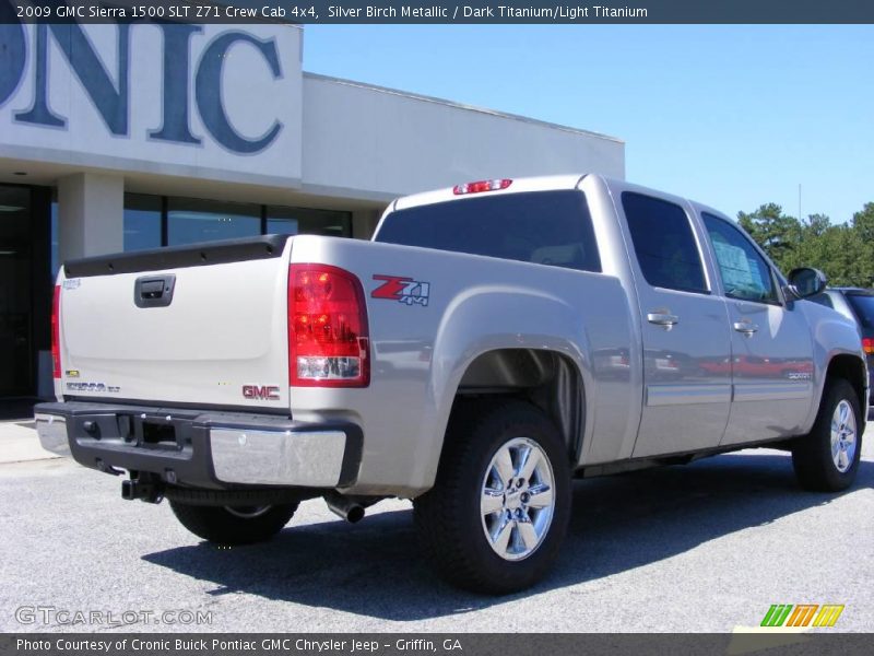 Silver Birch Metallic / Dark Titanium/Light Titanium 2009 GMC Sierra 1500 SLT Z71 Crew Cab 4x4