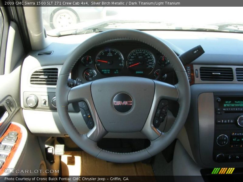 Silver Birch Metallic / Dark Titanium/Light Titanium 2009 GMC Sierra 1500 SLT Z71 Crew Cab 4x4